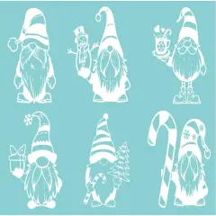Christmas Gnomes Silkscreen Stencils
