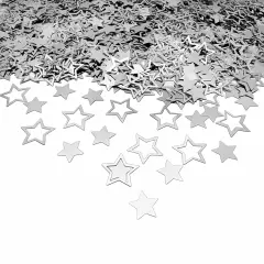 Star Confetti Glitter Sprinkles for Party Table - Sliver