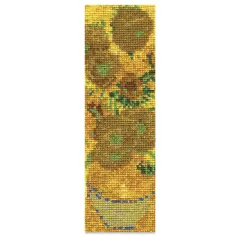DMC The Museum Collection Cross Stitch Bookmark Kit - "Sunflowers" by Van Gogh