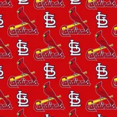 Licensed MLB St. Louis Cardinals Red Cotton 6653-B Fabric by the Yard