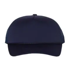 Valucap&reg; Foam Mesh Back Trucker Cap Navy/ Navy