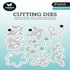 Studio Light Essentials Layered Cutting Die-Nr. 812, Hibiscus