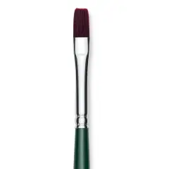 Silver Brush Ruby Satin Synthetic Brush - Bright, Size 8, Short Handle