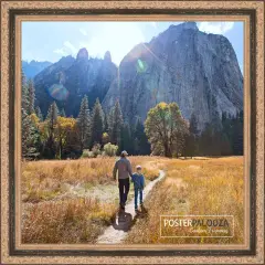 Square Classic Black Picture Frame - UV Acrylic, Foam Board Backing, Hanging Hardware