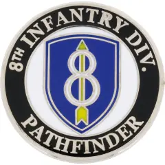 U.S. Army 8th Airborne Infantry Division Pathfinder Pin 1"