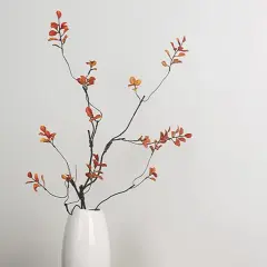 Artificial Fall Branches Tall Fall Stems Fake Ficus Branches for Thanksgiving Autumn Home Office Wedding Vase Filler Decoration