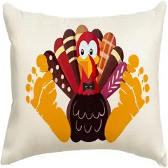 Thanksgiving Turkey Throw Pillow Covers 12x20 Inch for Outside