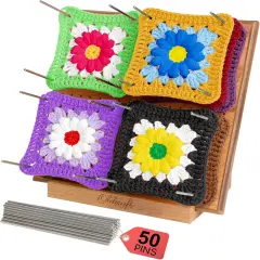 Crochet Blocking Board with Pegs 50 Pins