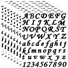 8 Sheets Vinyl Letter Stickers Self Adhesive Alphabet Stickers