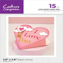 Crafters Companion Metal Die & Stencil Set-Candy Box