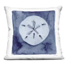Stupell Industries Sand Dollar over Indigo Indoor Pillow, 18 x 7 x 18