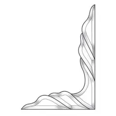 10-5/8" x 15-3/8" Exquisite Clear Glass Bevel Cluster EC963R