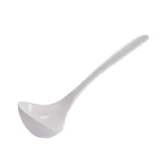 Hutzler 7.5-Inch Long Mini Melamine Ladle, Great for Serving Sauces and Gravies White