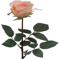 4pc 30" Pink Silk Rose Buds &ndash; Realistic Flowers for Bouquets & Decor