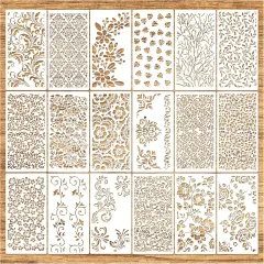 Floral Stencil Art for Painting, Texture Leaf Background (Floral)