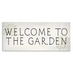 Stupell Industries Vintage Welcome Gardener Canvas Wall Art Design by Daphne Polselli