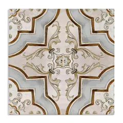 Stupell Industries Classic Symmetrical Tile Canvas Wall Art Design by Eli Jones
