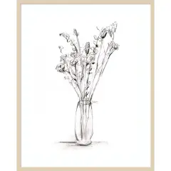 Wild Bouquet Study II by Ethan Harper Wood Framed Wall Art Print