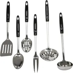 Chef Craft 6 Piece Heavy Duty Stainless Steel Kitchen Tool and Utensil Set