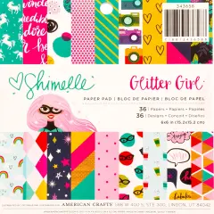 Shimelle Glitter Girl 6x6 Paper Pads
