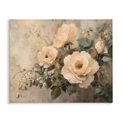 Stupell Industries Blush Roses Blooming Canvas Wall Art Design by Petal Prints Design