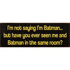 Solid Knotty Pine The Unique Appeal of Handmade Batman-Inspired Decor Black-Sun-Yellow