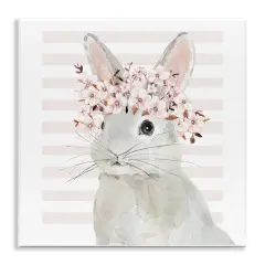 Stupell Industries Cherry Blossom Bunny Wall Plaque Art Design by Jessie Perry