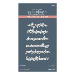 Spellbinders BetterPress Press Plate & Die Set-Magic Sentiments