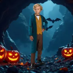 Rubies Boy's Newt Scamander Fantastic Beasts Halloween Costume Size M Brown