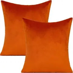 20x20 Inches Burnt Orange Fall Outdoor Throw Pillow Covers