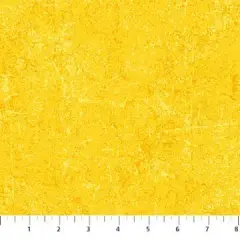 Yellow Sunflower Glisten 43"/44" Cotton Fabric Per Yard