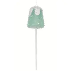 10" Green Gumdrop Lollipop Ornament (Set of 3)