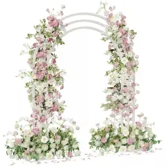 Heavy Duty Arch Backdrop Stand Garden Metal Arbor Frame For Wedding Party Stage