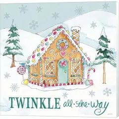 Holiday Trimmings IV by Anne Tavoletti 12" x 12" Canvas Wall Art