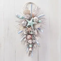 Coastal Shell Teardrop Swag