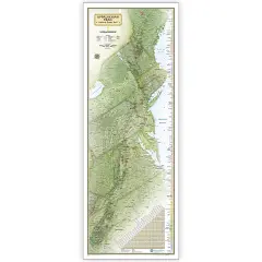 Appalachian Trail Map, In Gift Box, 18" x 48"