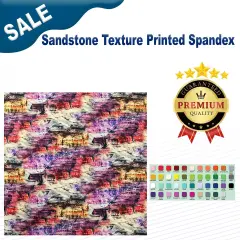 Sandstone Texture Printed Spandex