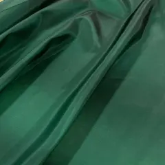 1 Yard Hunter Green Crisp Taffeta Smooth Rustling Fabric Width 58/59 inches