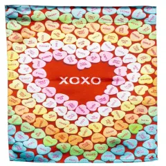 Heart and Candy Love Valentine Garden Flag 2 Sided