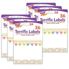 Take Heart Terrific Labels&trade;, 36 Per Pack, 6 Packs