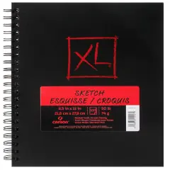 Canson XL Sketch Book 8.5"X11"-Wire Bound, 100 Sheets