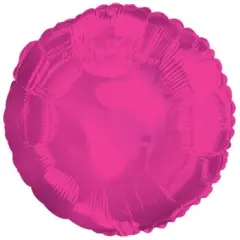Hot Pink Round Mylar Balloon
