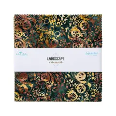 Expressions Batiks 10" Square Pack (Layer Cake / 10" Stacker) in Landscape Floreale by Riley Blake Designs for Riley Blake (10-23216-42)