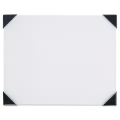 New Wave Posh Glass Tabletop Palette - White, 6.75" x 8.4"