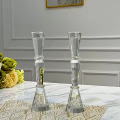 TallElegant Crystal Candlesticks