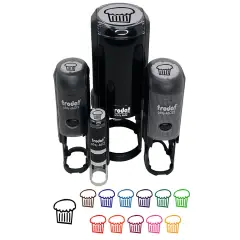 Cupcake Doodle Self-Inking Rubber Stamp for Stamping Crafting Planners Brown