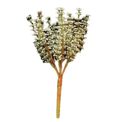 10.5" Cream Decorative Astible Bush Perfect for Both Indoor and Outdoor Setting