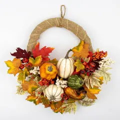 Fall Wreaths for Front Door 20 Inches