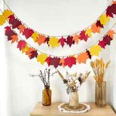 2 Pcs - Fall Leaves Garland Decorations