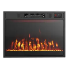 23 Inches Electric Fireplace Heater with Alter Flame Color and Brightness
